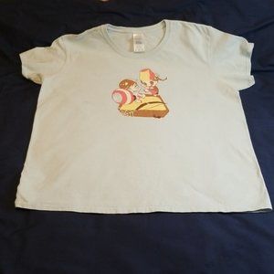 Marvel Avengers Graphic T-Shirt Short Sleeve Light Blue Size XL